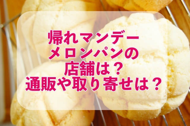 帰れマンデー海老名saのギネスメロンパンの店名は 通販や高速に乗らなくても購入できる Yumemiru